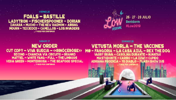 Horarios del Low Festival 2019